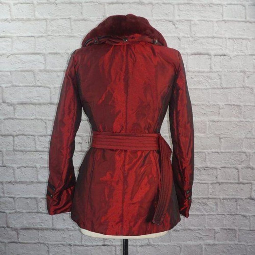 Creenstone Metallic Removable Rabbit Fur Jacket - Picture 3 of 10